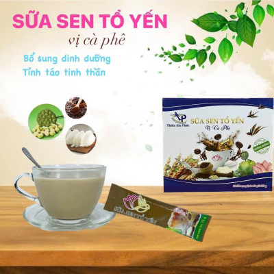 Sữa sen tổ yến vị cà phê Thiên Gia Phúc 150g 10 gói (Hộp cứng)