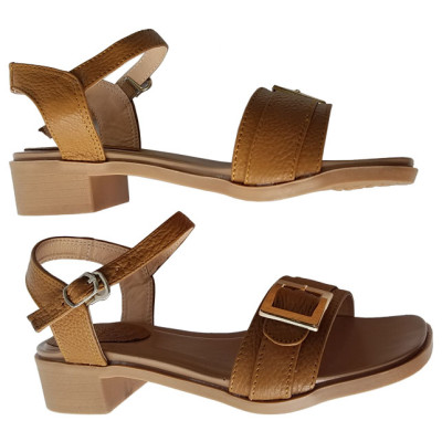 Giày Sandal Cao Gót Da Bò Thật BIGGBEN SDCG71