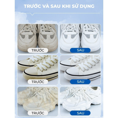 Chai Xịt Bọt Tuyết Vệ Sinh Giày Dép Tẩy Trắng Cao Cấp SNOKER Giặt Khô Siêu Tốc Bảo Vệ Giày Snoker Thể Thao Khỏi Bị Ố Vàng, Phai Màu 