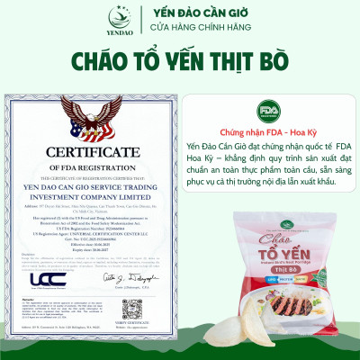 Yến Đảo - Thùng 30 Gói Cháo Yến Thịt Bò Thơm Ngon Tiện Dụng Giàu Dinh Dưỡng Cho Mọi Nhà