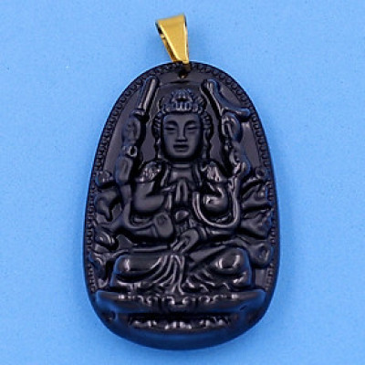 Mặt Phật Thiên Thủ Thiên Nhãn đen 5cm