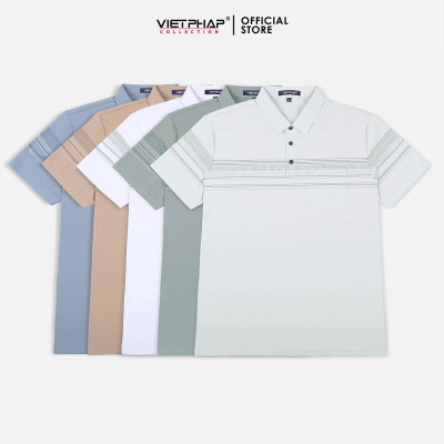 Áo Polo Nam VIỆT PHÁP Form Luxury - Thun Lụa Lạnh, lịch lãm, sang trọng 50065