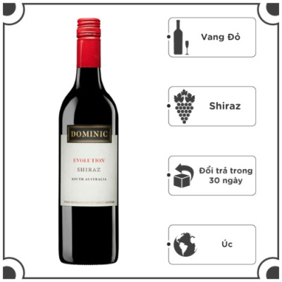 Rượu Vang Đỏ Dominic EVOLUTION Shiraz 750ml 14.5% Acl