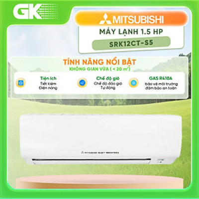 Máy lạnh Mitsubishi Heavy SRK12CT-S5 1.5 HP ( hàng chính hãng)
