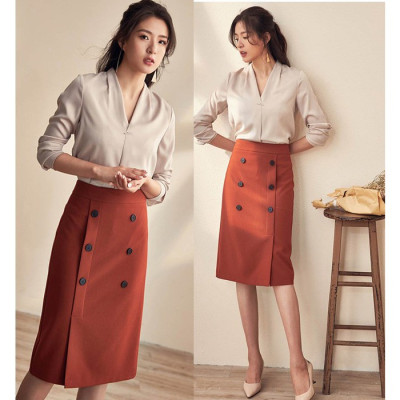 CHÂN VÁY CÔNG SỞ 6 NÚT HANA