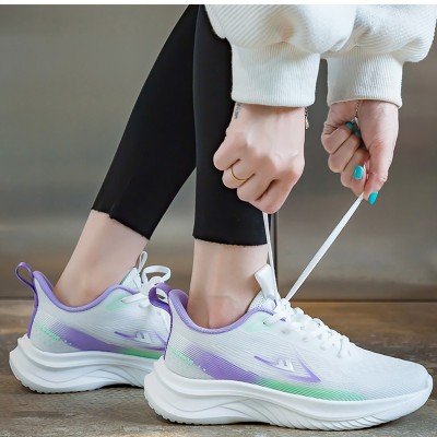 Giày thể thao nữ, giày chạy bộ đế êm nhẹ, thoáng khí đế cao su đúc, chống trơn trượt hạn chế mòn  – GNU2082