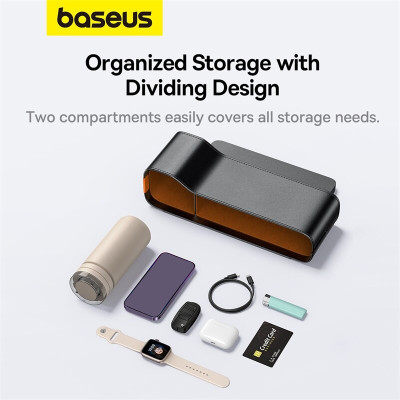 Hộp Đựng Đồ Ô Tô Xe Hơi Baseus OrganizeFun Series Car Console Storage Gắn Khe Ghế Bọc Da Pu Cao Cấp - Hàng Chính Hãng