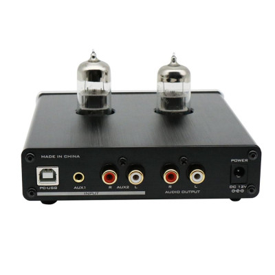 FX-AUDIO TUBE-06 Tube Preamplifier Home Audio Tube 6N3 Pre Amplifier Input PC-USB AUX Bass&Treble Adjustment DC12V/1A