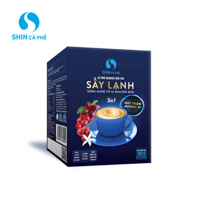 Cà phê hòa tan Arabica sấy lạnh 3 in 1 - SHIN Cà Phê - Hộp 10 gói