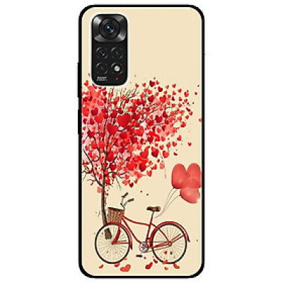 Ốp lưng dành cho Xiaomi Redmi Note 11 4G mẫu Xe Đạp Tình Yêu Nhạt