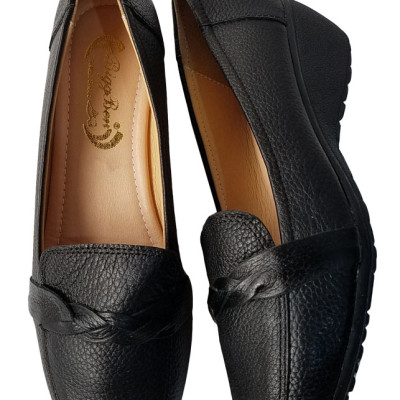 Giày lười nữ da bò thật BIGGBEN cao cấp BB116