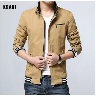 ÁO KHOÁC KAKI NAM 2 LỚP BO SỌC 