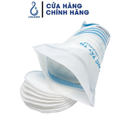 Bông tẩy trang Likado miếng tròn 100 miếng (bông cây)