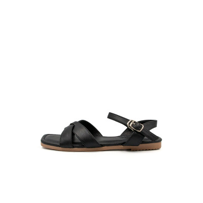 Sandal Dép Nữ Quai Chéo Da Microfiber TMW327