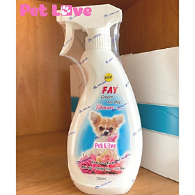 Fay xịt tắm khô, khử mùi hôi, giúp mượt lông chó (chai 350ml)
