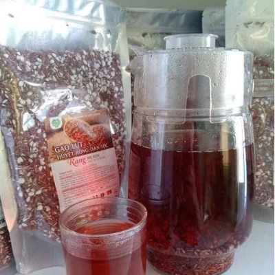 Gạo Lứt Huyết Rồng Dân Tộc Rang Nguyên Chất MẸ KEN 1Ký - TRÀ GẠO LỨT, GẠO LỨT RANG MẸ KEN