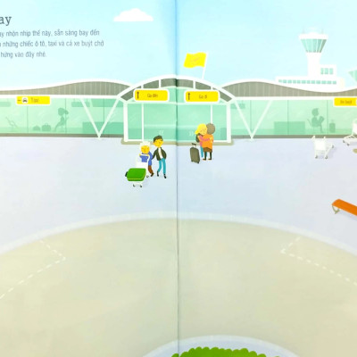 First Sticker Book - Sách Dán Hình Đầu Đời Cho Bé - Sân Bay 75N