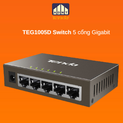 Bộ chia mạng 5 cổng tốc độ 1000Mbps Switch TEG1005D Tenda hàng chính hãng