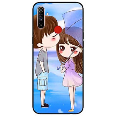 Ốp lưng dành cho Realme C3 mẫu Cặp Đôi Xanh