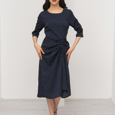 Đầm Lụa Ôm Body Váy Rút Dây Maxivic, La Mộc - LM72154B