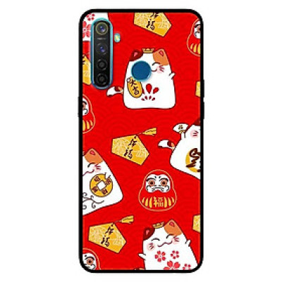 Ốp lưng dành cho Realme 5 - 5s - 6i mẫu Họa Tiết Mèo Đỏ