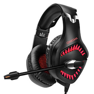 Tai nghe chơi game có dây ONIKUMA K1B PRO với Bộ trình điều khiển 50mm Âm thanh nổi 3D Surround Giảm tiếng ồn Mic USB + Cổng 3,5mm