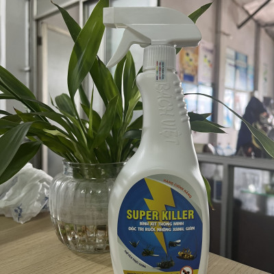 Bình xịt thông minh đặc trị ruồi, nhặng xanh, gián Super Killer 530 ml