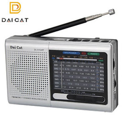 Đài Fm radio DC-515URT Bluetooth Nhật  Máy nghe đài Radio trên sóng FM được thiết kế nhỏ gọn-Hàng Chính Hãng BH:12T