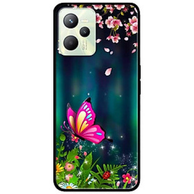 Ốp lưng dành cho Realme C35 - Realme Narzo 50A Prime mẫu Bướm Hồng