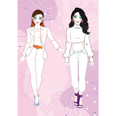Sách - Bóc Dán Hình Sticker Trong Suốt & Tô Màu Búp Bê - Nhà Thiết Kế Thời Trang - Sành Điệu - Việt Thư