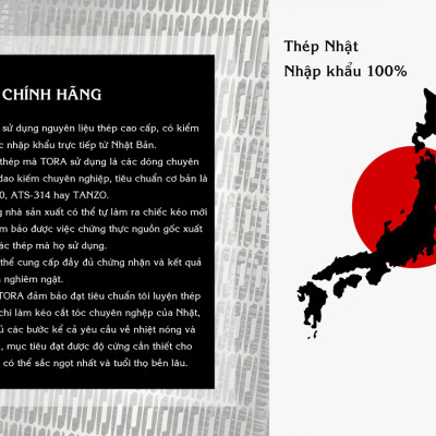 Kéo cắt tóc TORA HB-365S