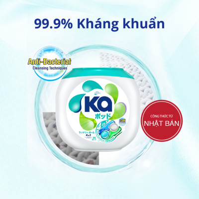 Combo 2 Hộp Viên Giặt Xả Đa Năng 4 Trong 1 KA Universal (36 Viên/ Hộp)