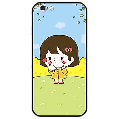Ốp lưng dành cho Iphone 5 / 5s / 5Se - Iphone 6 / 6s - Iphone 6 Plus / 6s Plus mẫu Cô Bé Áo Vàng