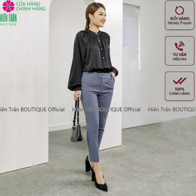 Quần tây nữ Hiền Trần BOUTIQUE chất vải cao cấp 3 màu, âu công sở mặc tôn dáng