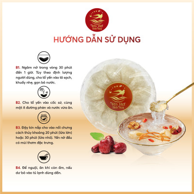 Tổ yến Tinh chế sợi 50 gram Yến Việt Tinh Hoa  - Hàng chính hãng