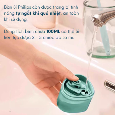 Máy là hơi nước cầm tay PHILIPS STH3010 1000W ủi phẳng nhanh bảo hành 2 năm bàn ủi hơi nước cầm tay|Hàng chính hãng