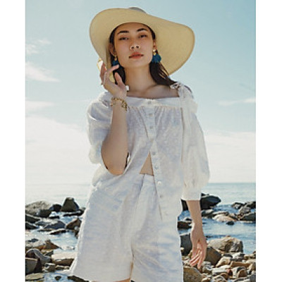 Quần Shorts Thêu Hạ Vũ PAN074 thời trang thiết kế Hity