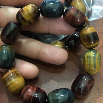 VÒNG ĐÁ MẮT HỔ LU THỐNG ĐẸP NAM 13MM