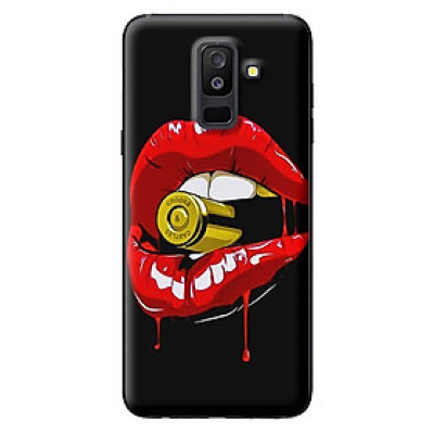 Ốp lưng cho Samsung Galaxy A6 Plus 2018 nền môi 1 - Hàng chính hãng