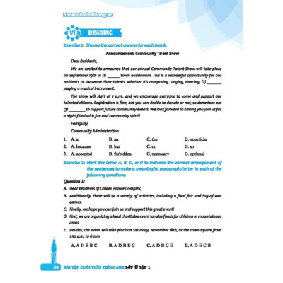 Sách - Global Success - Bài Tập Cuối Tuần Tiếng Anh Lớp 9 Tập 1 (Có Đáp Án) - Minh Thắng