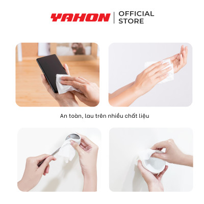 Combo Khăn Ướt Cồn LET-GREEN 90 Miếng/Bao