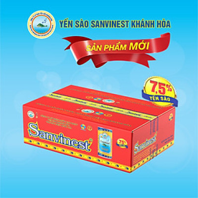 [Thùng 30 lon] Nước Yến sào Sanvinest Khánh Hòa đóng lon – S121T30