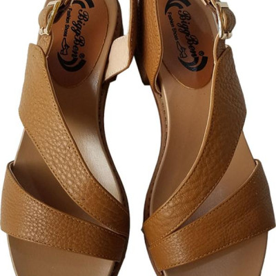 Giày Sandal Nữ Cao Gót BIGGBEN Da Bò Thật SDCG41