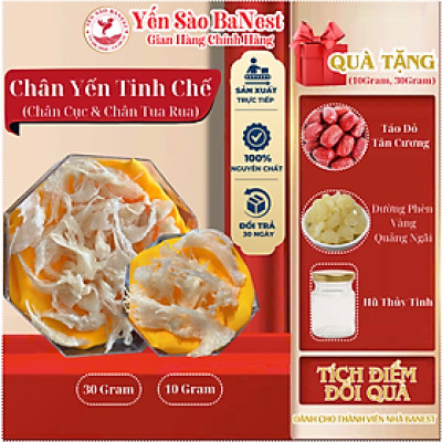 Chân yến Tinh Chế - Sản phẩm chân yến tinh chế chất lượng cao - Yến sào BaNest