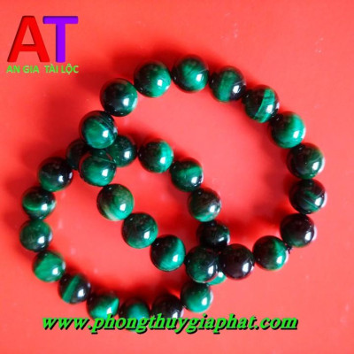 VÒNG ĐEO TAY ĐÁ MẮT HỔ XANH