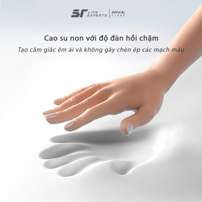 Gối Kê Lưng Massage Túi Khí Kéo Dãn,Tích Hợp Chườm Nóng Công Thái Học, Giảm Đau Cột Sống - Sairui