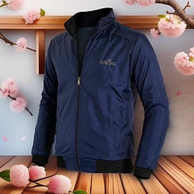 Áo khoác Goking cơ bản 2 lớp, form unisex cho nam nữ, vải dù ấm áp, cản gió hiệu quả, thích hợp đông và thu đông.