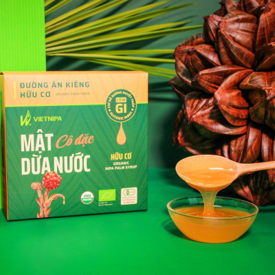 Mật Dừa Nước Vietnipa 450g - Thực Phẩm Bổ Sung Dinh Dưỡng Cho Cả Gia Đình, Người Tiểu Đường, Ăn Kiêng, Ăn Chay, Hàm Lượng Vitamin Và Muối Khoáng Cao