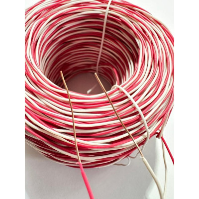 (3 mét) Dây đồng nguyên chất 1 lõi 2*0.5mm xoắn đôi, dây nối mạch điện, dây nhảy điện thoại...