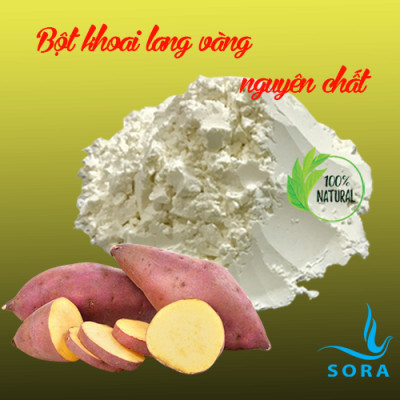 Sora bột khoai lang vàng nguyên chất (chiết lẻ từ pack 25kg)